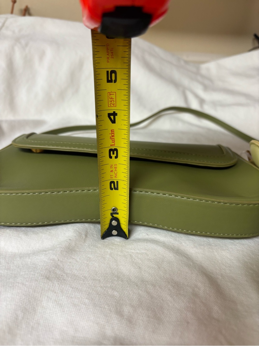 Steve Madden Olive Shoulder Bag with Lemon Scarf Accent - Picture 6 of 8